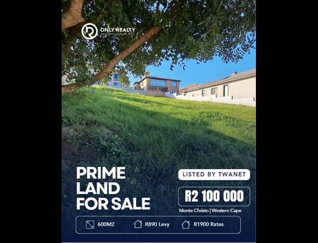 600M² VACANT LAND FOR SALE IN MONTE CHRISTO
